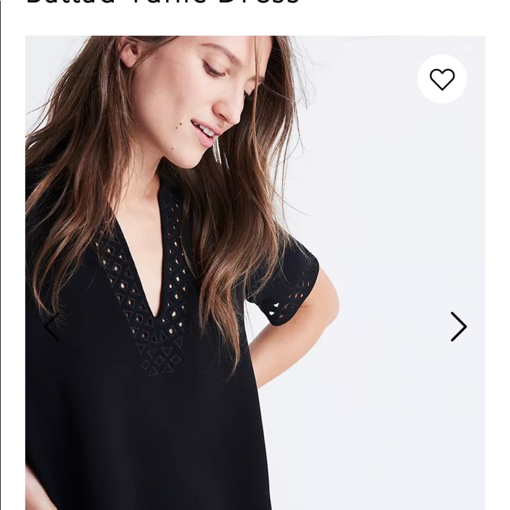 Madewell sz 8 sheath ballad tunic dress black